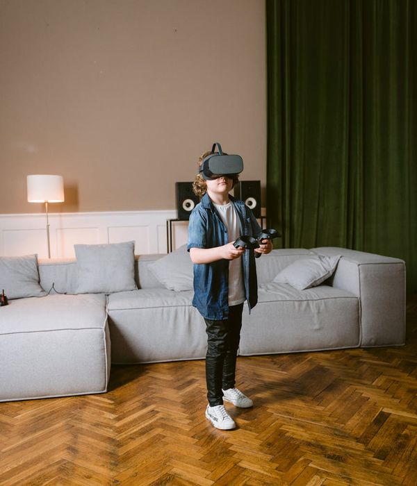 Cozy evening ambiance with smart lighting and entertainment